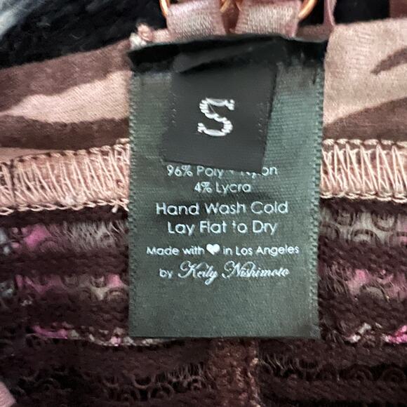 Cute Booty Lounge Bra Zebra Print Y2K Indie Retro Sporty Small - Picture 5 of 6